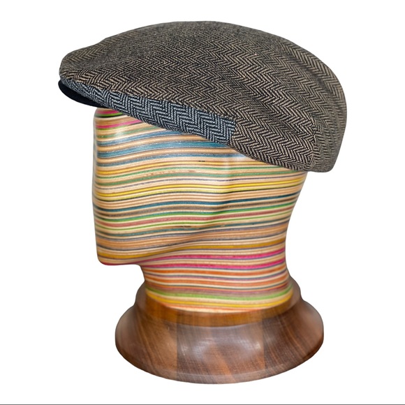 BRIXTON black brown grey hooligan baggy snap cap NWT sz M - Picture 5 of 8